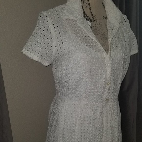 White Sailor Style Lined (tank dress) Dress - Picture 8 of 12